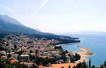 View of Baska Voda from the west